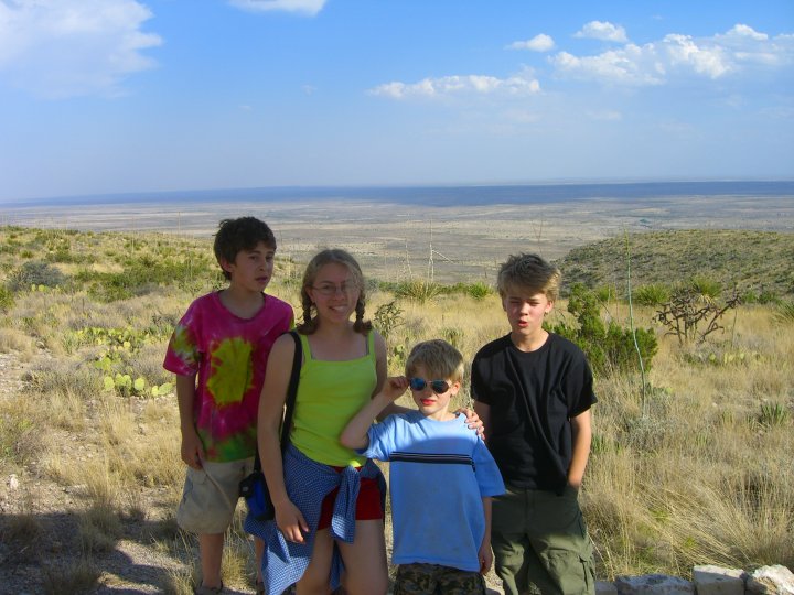 Carlsbad Caverns, New Mexico Hiking above the Caverns